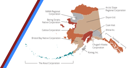 An image of the ANCSA Regional Map